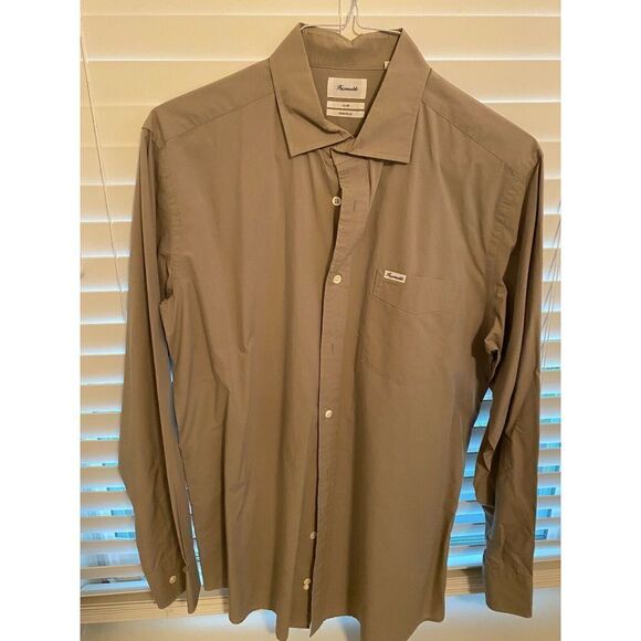 Faconnable Club Deauville Button Down Shirt Mens L - Picture 1 of 5